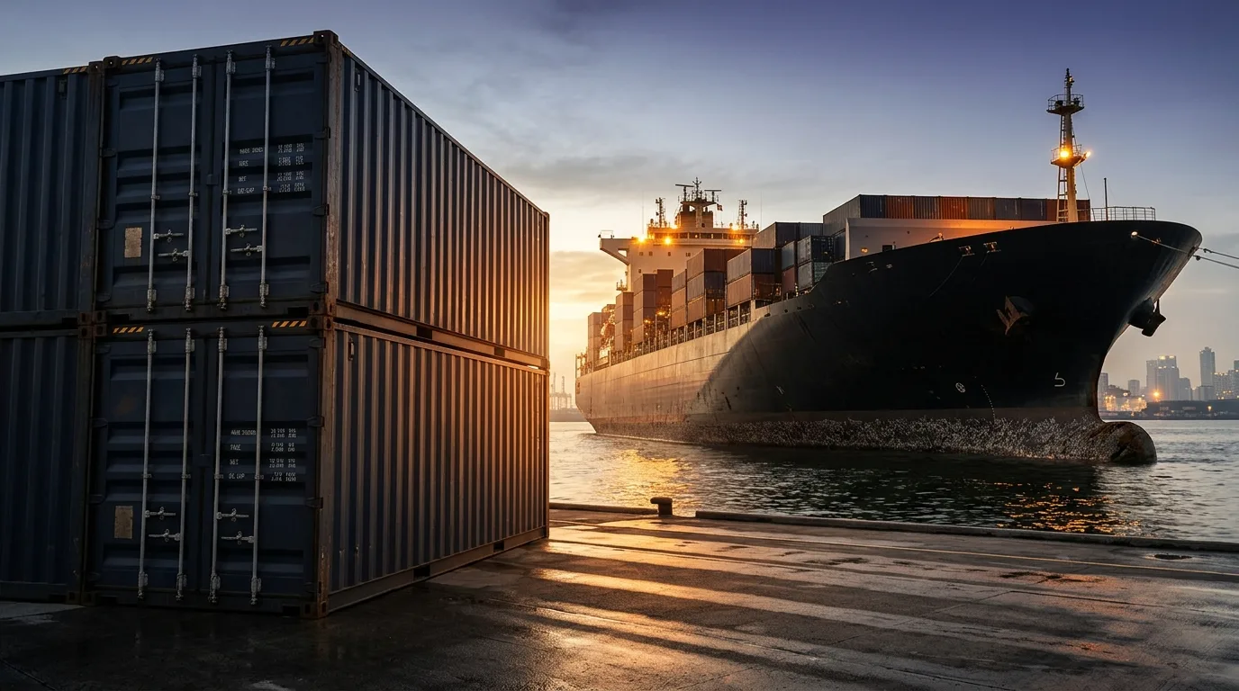 International moving cargo ship at sea — how long does international moving take