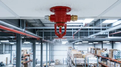 Fire suppression sprinkler system installed throughout iMove storage facility