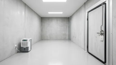 Sealed, clean warehouse storage units protected against pests and moisture damage